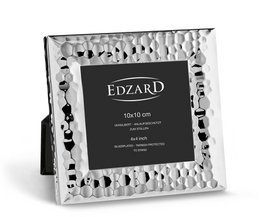 EDZARD photo frame Gubbio photo frame for photo 10 x 10 cm, silver-plated, tarnish-resistant
