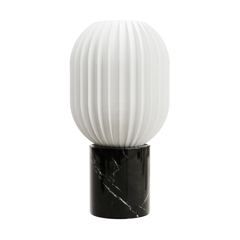Prosta lampa stołowa kapsułki