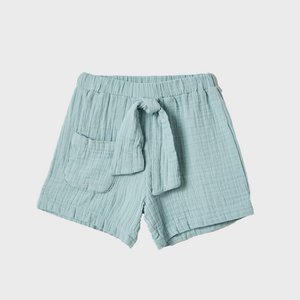OrganicEra Bio-Musselin-Shorts, Aqua