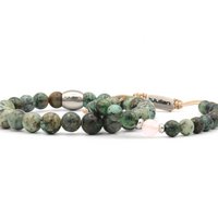 Father and daughter bracelet set Turquoise