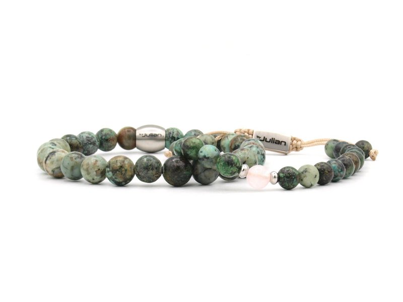Father and daughter bracelet set Turquoise