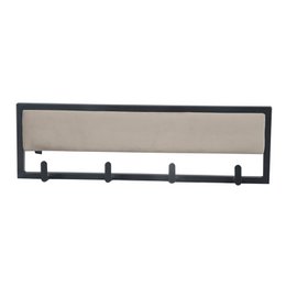 Revestimiento de pared de metal revestido con aspecto de terciopelo o cuero - Velvet Taupe, 60cm