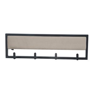 Wandmantel aus beschichtetem Metall mit Samt- oder Lederoptik – Velvet Taupe, 60 cm