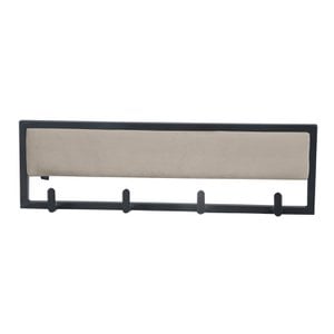 Wandmantel aus beschichtetem Metall mit Samt- oder Lederoptik – Velvet Taupe, 60 cm
