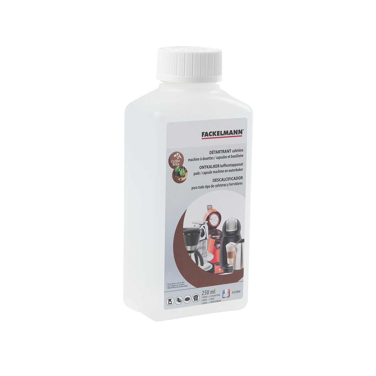 Entkalker für Kaffeemaschine und Kaffeemaschine 250 ml Fackelmann Divers