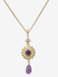 Collar de filigrana con amatista
