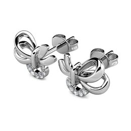 Boucles d'oreilles Posie - ArgentÃ© et Cristal