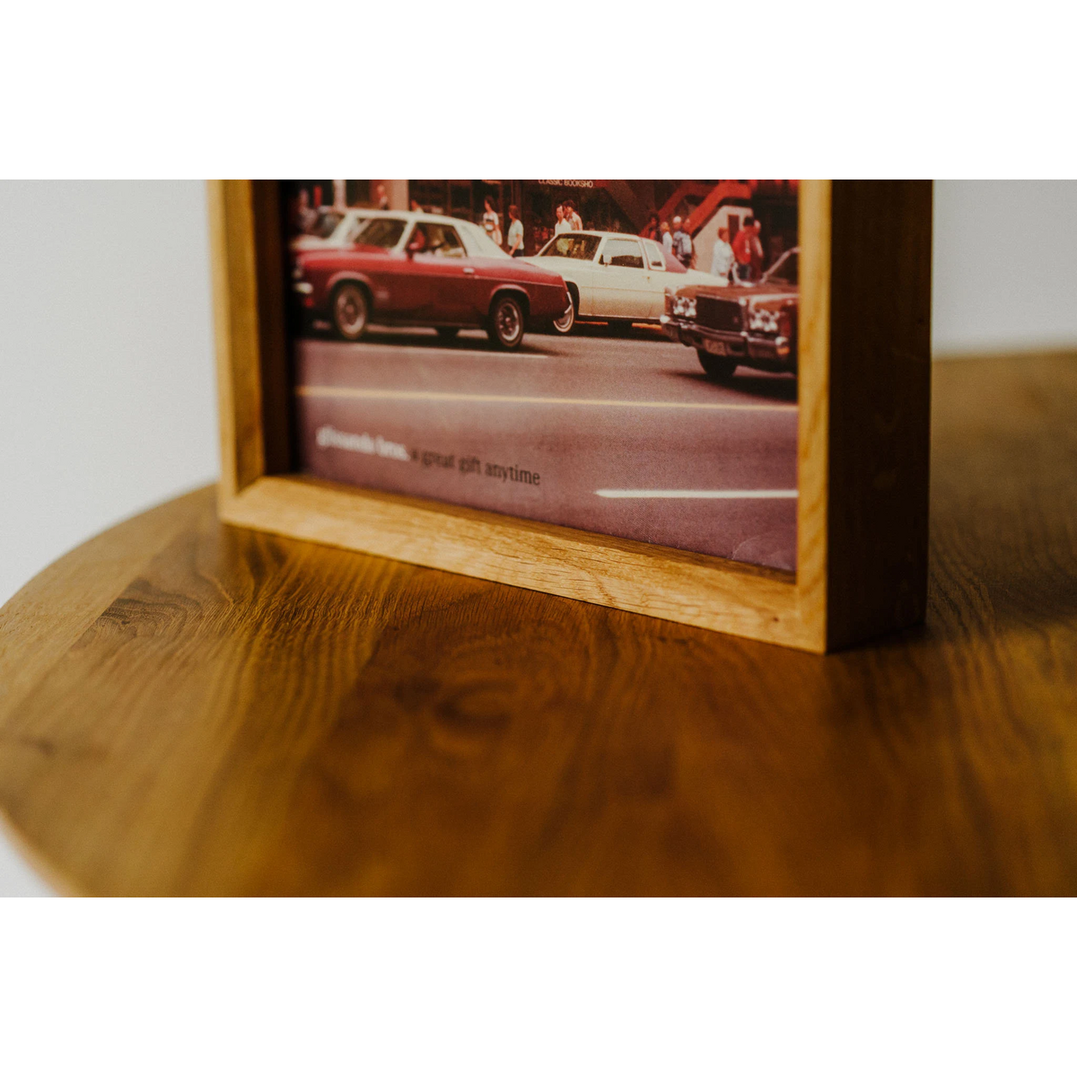 Oak Vinyl Album -Rahmen für Display, vielseitiges Musikdekor und Geschenk für Vinyl -Fans