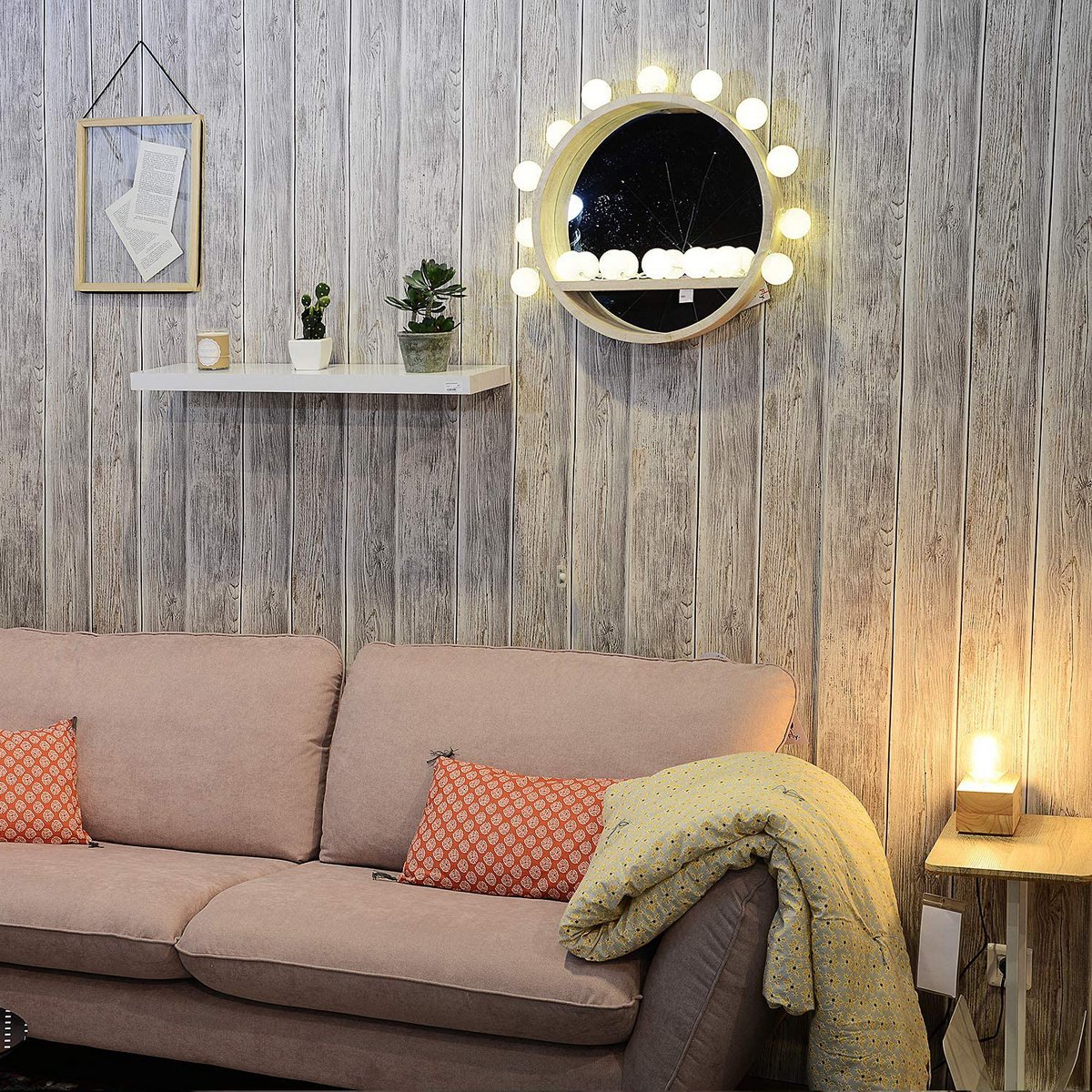 Snowflake Classic Light garland with USB LED cotton balls