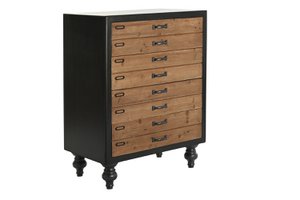 FIR DRAWER CABINET 67X40X89 BLACK MB192445