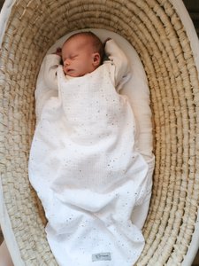Bio-Musselin-Babyschlafsack mit Öko-Tex-Zertifikat | Atmungsaktiver Schlafsack aus 100 % Baumwolle | Leichte tragbare Decke für Neugeborene | Geschenk zur Babyparty