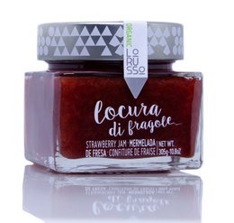 Marmellata di fragole gourmet biologica con 85% di frutta, 305 g