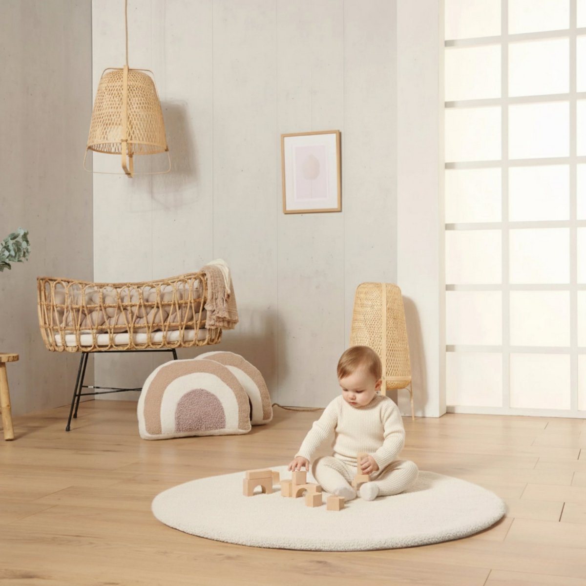 Teddy Play Mat Ivory