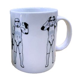 La tasse originale en porcelaine blanche Stormtrooper