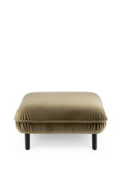 Bean Pouf, velluto verde