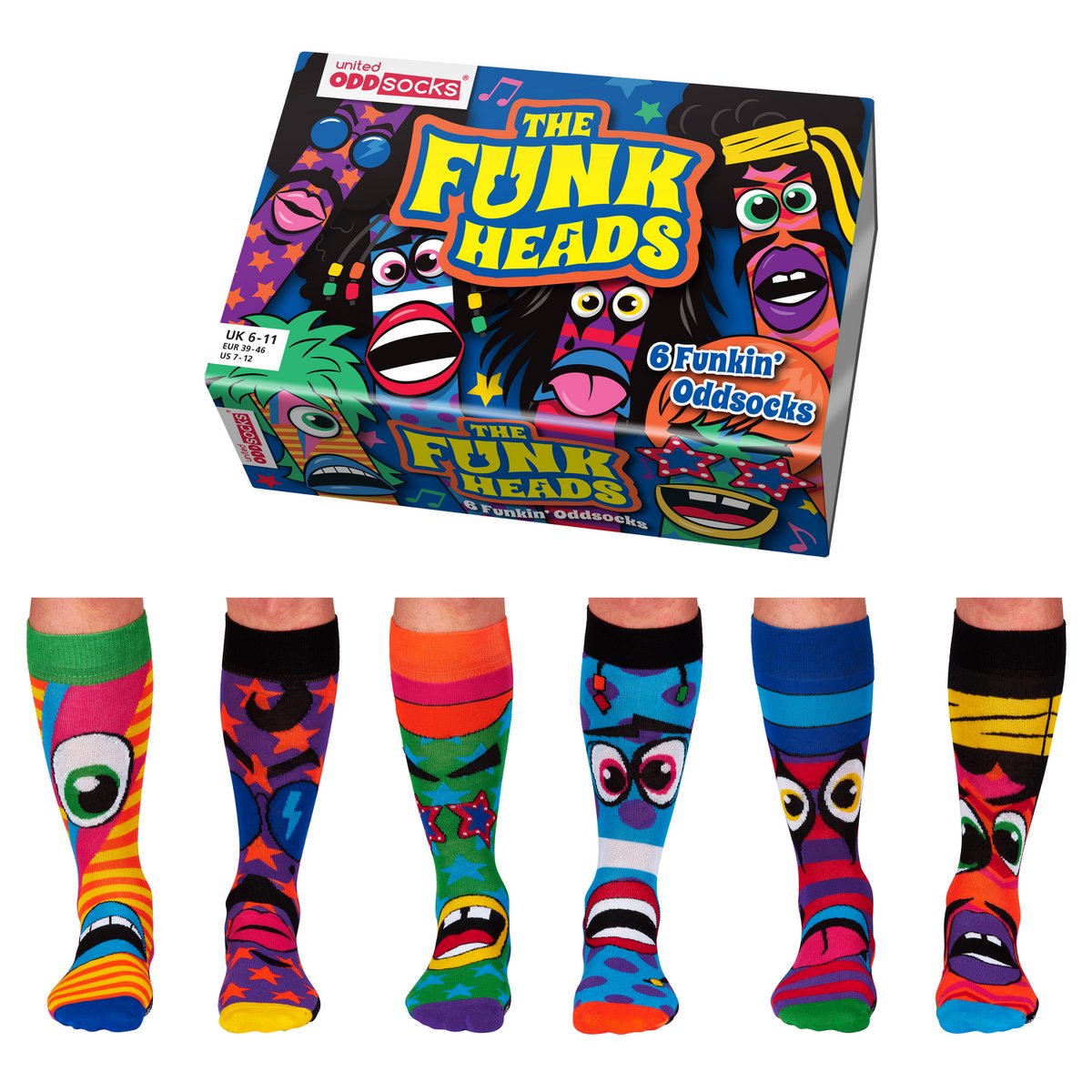 Mænds sokker Funkheads Multipack Mismatched 39-46 Gaveæske Gavepakke