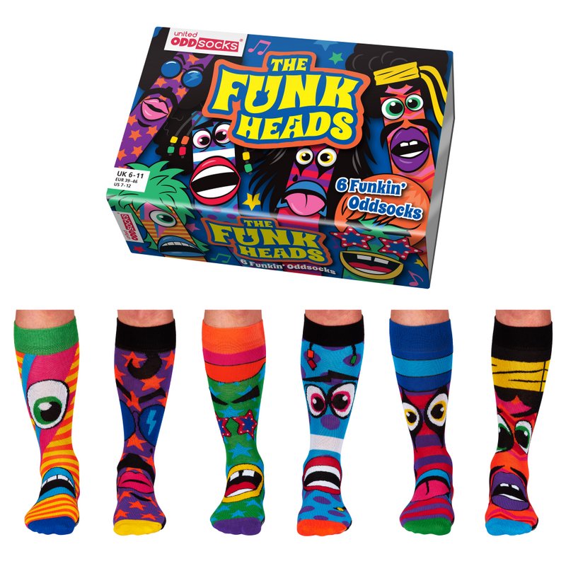 Herensokken Funkheads Multipack Mismatched 39-46 Cadeaudoos Geschenkpakket