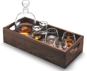 L.S.A. - Whiskey Islay Connoiseur Set with 6 pieces tray - Transparent