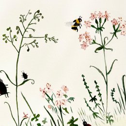 Kunsttryk - blomstereng
