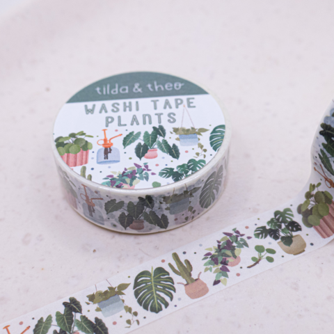 Washi Tape Planten Kamerplanten - Tape Potplanten - Plant Mom Washi Tape Afplakband