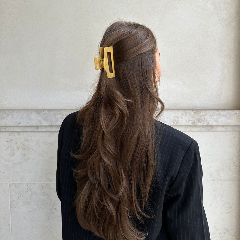  Haarklammer dünnes Haar | Haarspangen für feines Haar | 8 cm | Acetat Schildpattoptik