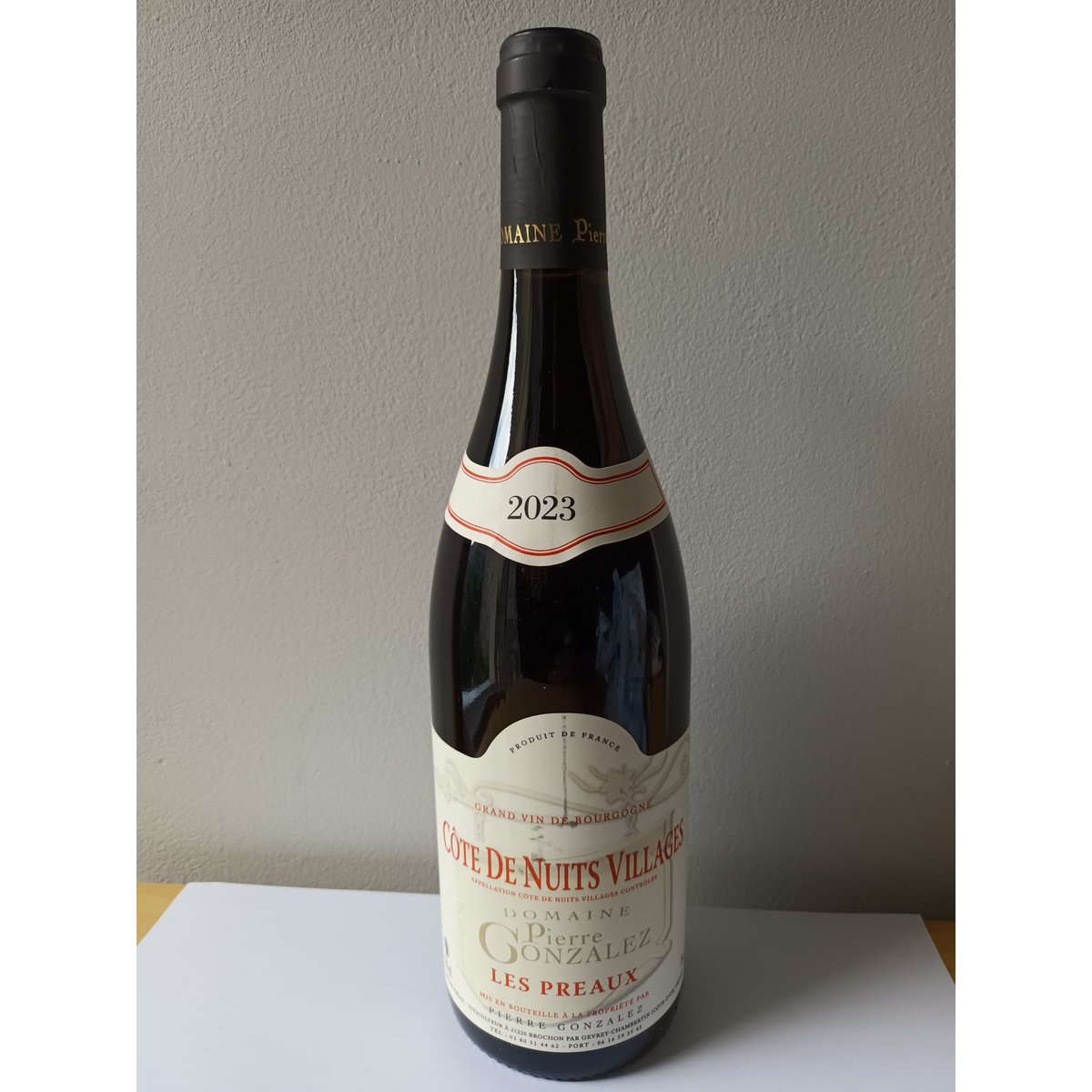 Domaine Pierre Gonzales Cote de Nuits Villages 2023
