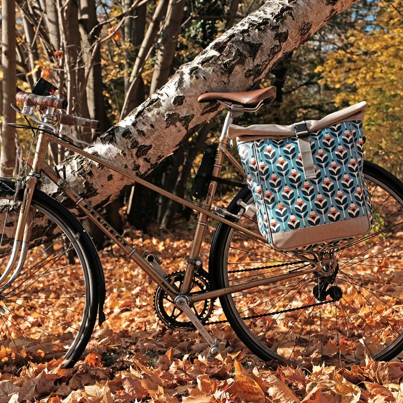 Kombination af cykelpose / rygsækbagageholder - Skandinavien