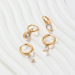 Algren - Huggie Earrings with Charms