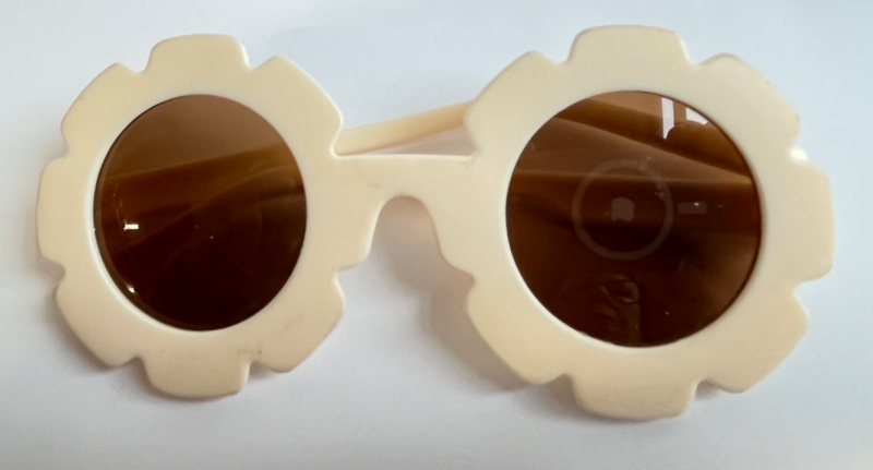 sunglasses kids flower pink x 3pcs.