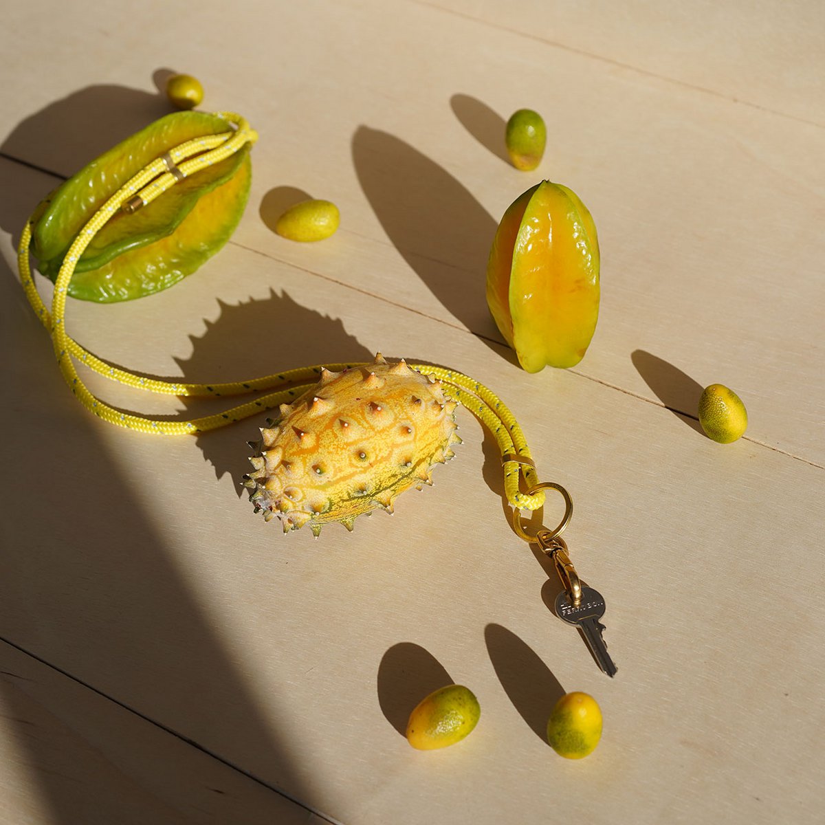LANYARD KEY HOLDER (YELLOW REFLECT)