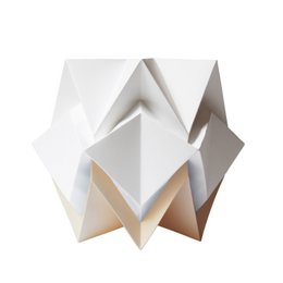 Two-tone Origami Paper Table Lamp - size M