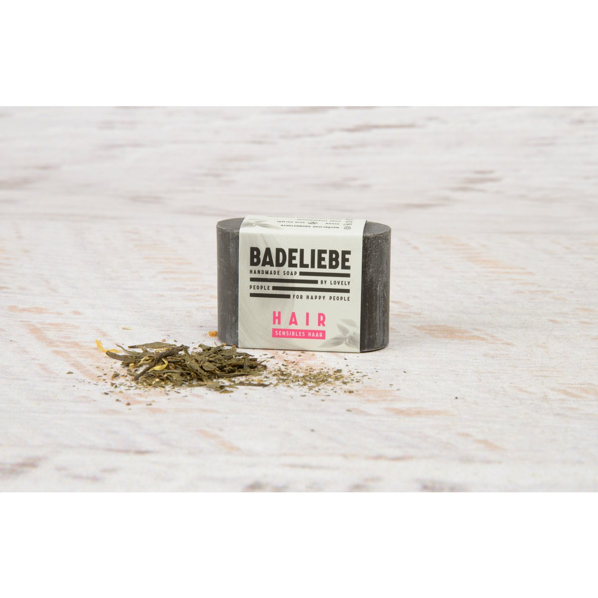 BADELIEBE HAIR - Solid shampoo til følsomt hår med sort ler