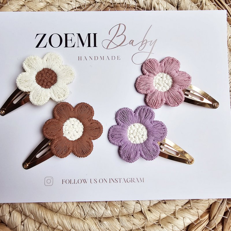 Clip per capelli grandi fiore