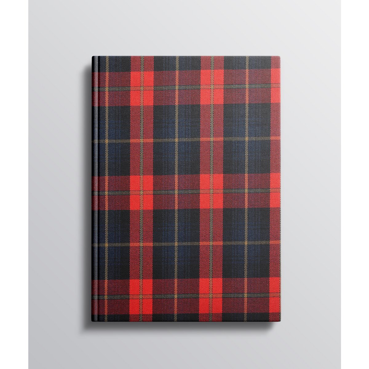 Cuaderno A5/A6 Tartan - CUADRADOS AZUL OSCURO/VERDE