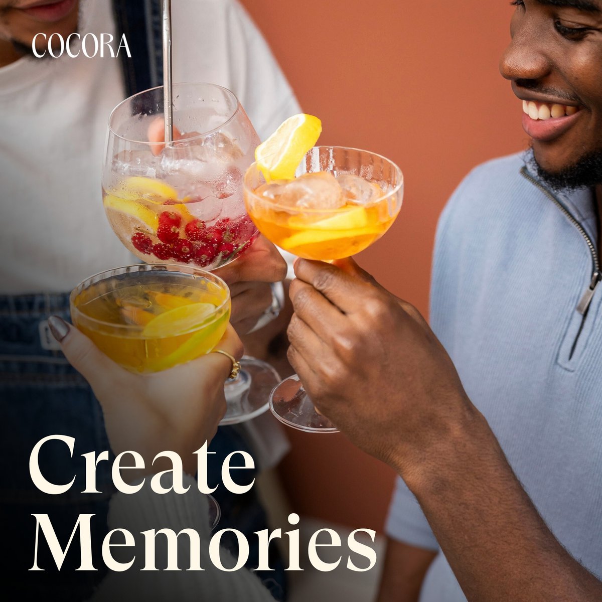 Cocora Gin Tonic Geschenkset – 12-teiliges Edelstahl-Cocktail-Set – Tritan®-Kristallglas – Cocktailbuch – Nachhaltig