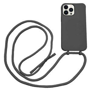 iPhone 13 Pro Handyhülle mit Kordel Schwarz