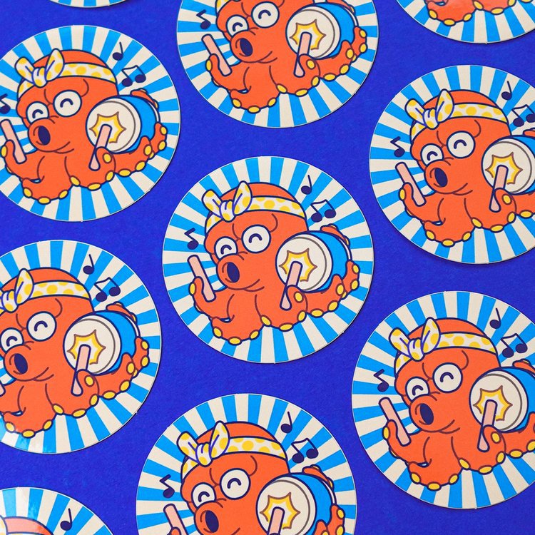 "Takotarô - Taiko" Sticker