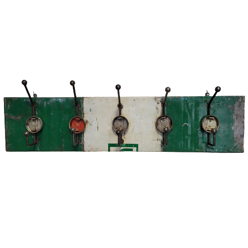 Coat rack 5 hooks made from recycled oil drums upcycling | different colors