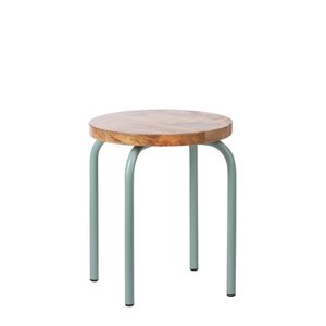 Circle stool seagreen set 2 pieces Ø30xh.35