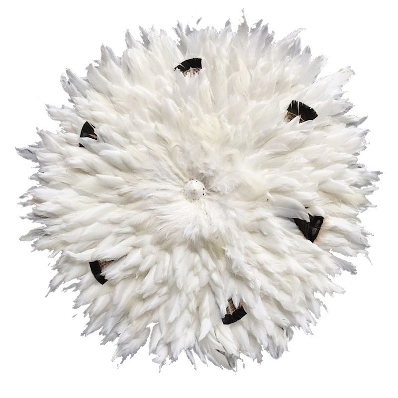 SOMBRERO JUJU, BLANCO Y NEGRO - 50 cm