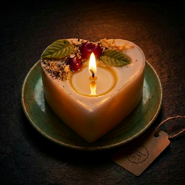 Vela Corazón Pequeña Con Cerezas, caja de 6