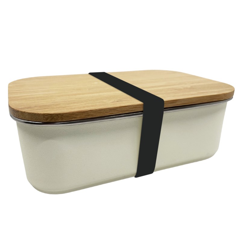 Silicone elastic lunch box (set) -Black