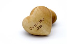 Cuore di legno di Thankgoods Puoi farcela! Regalo per lui e per lei come incoraggiamento. L'originale