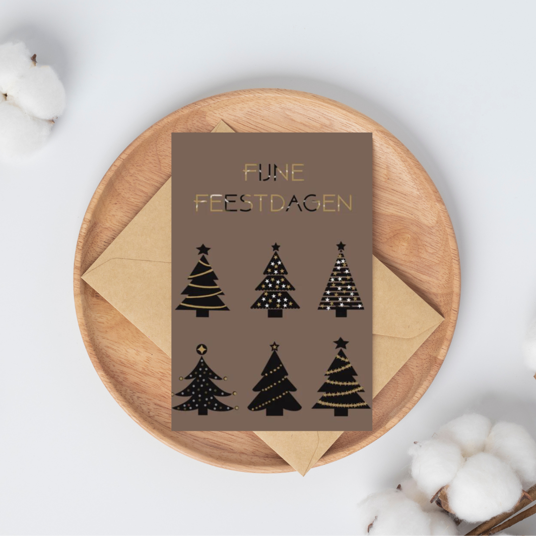 Tarjeta de Navidad - Felices fiestas