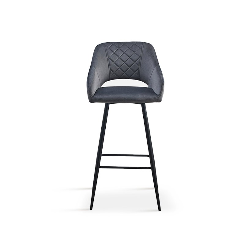 Stein Bar Stools [Set of 2] [75 cm] [Velvet]