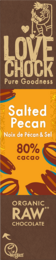 80% chocolate with pecan & sea salt - Organic, raw, plant-based and sustainable