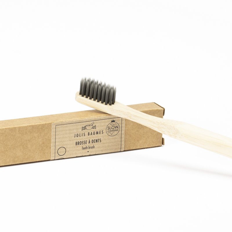 Bamboo Toothbrush Adult White Medium
