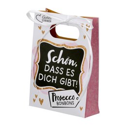 Gift bags with candies Prosecco 3-site. White, PU 24