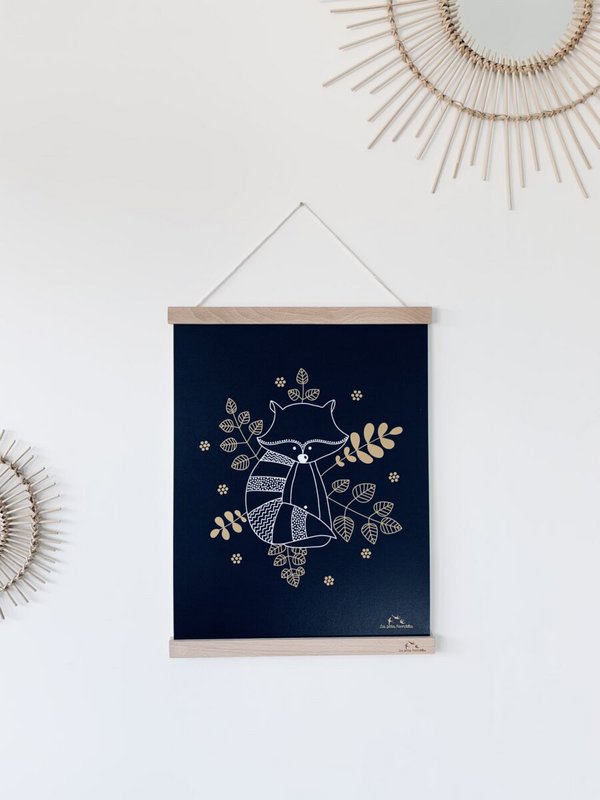 Paper poster - The raccoon