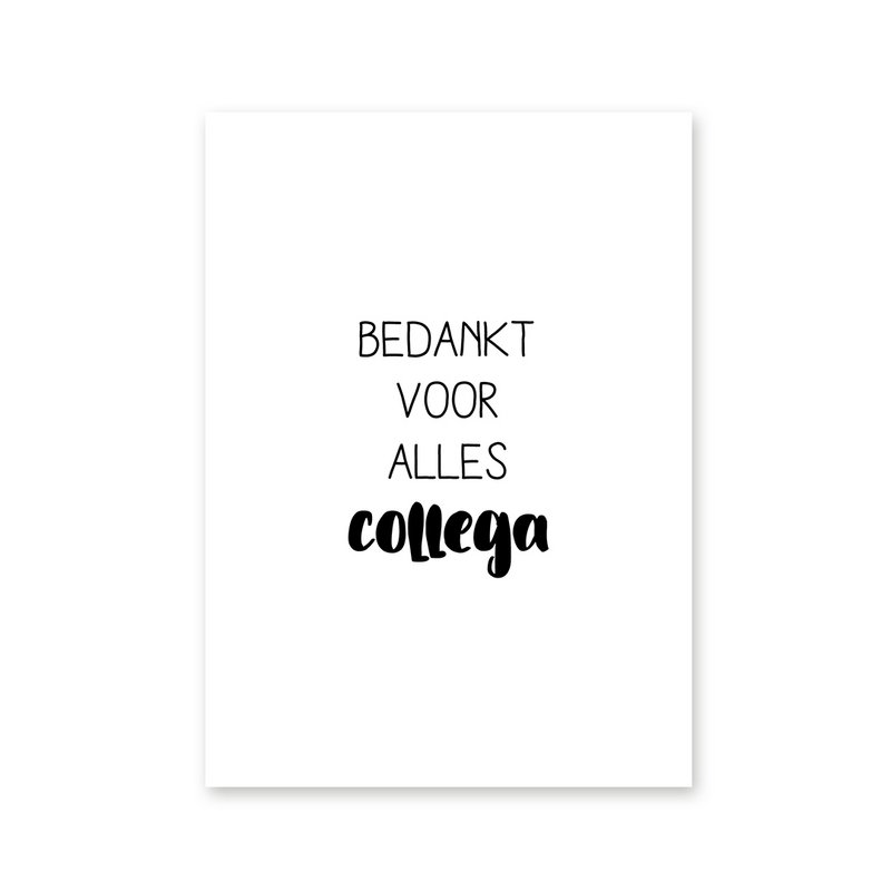 Kort tak for alt kollega